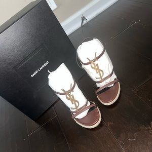 COPY - Saint Laurent brown wedges